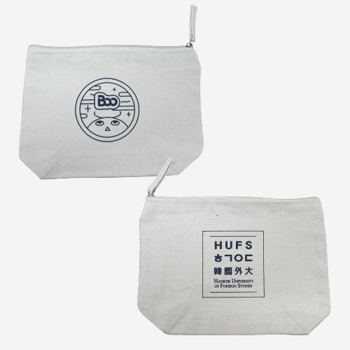 외대/Boo 양면 지퍼 파우치